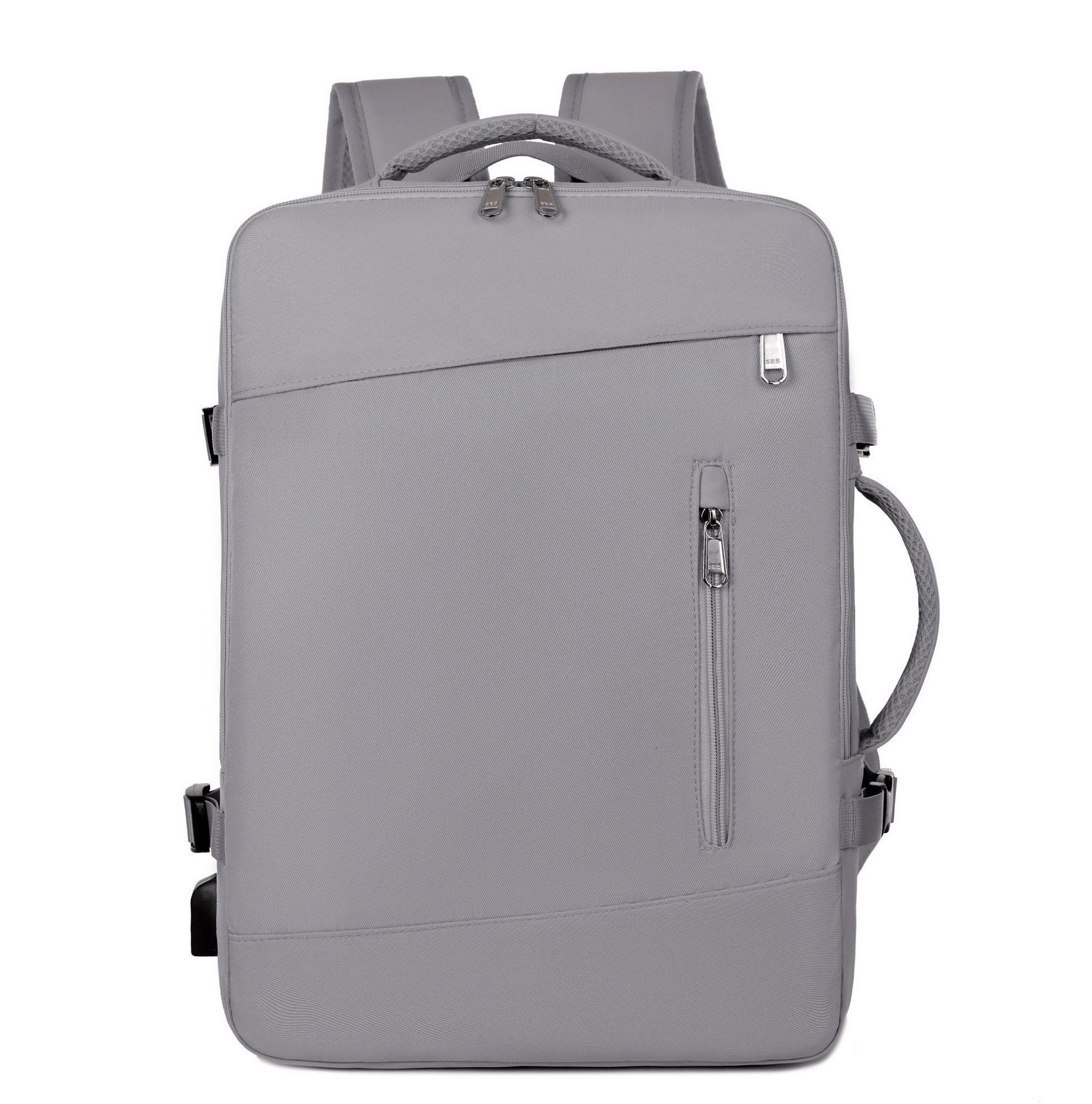 

Жіночий багатофункціональний рюкзак великої місткості: Сухе/мокре розділення, коротка поїздка, розширюване відділення для ноутбука 45cm x 31cm x 10cm сірий колір