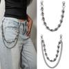 Unisex 3D Skull Waist Chain - Halloween Punk Decor for Jeans