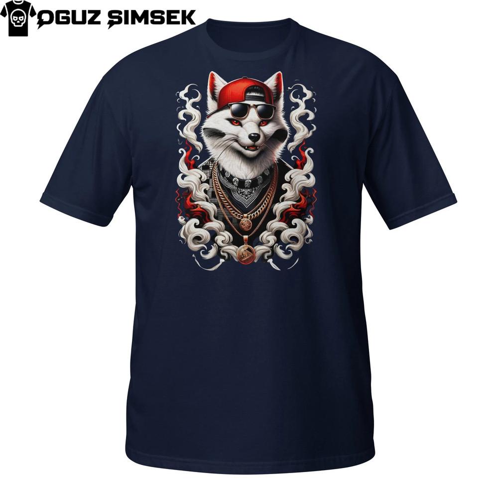Urban Fox T-Shirt – Cool Streetwear Animal Gangster Style Tee