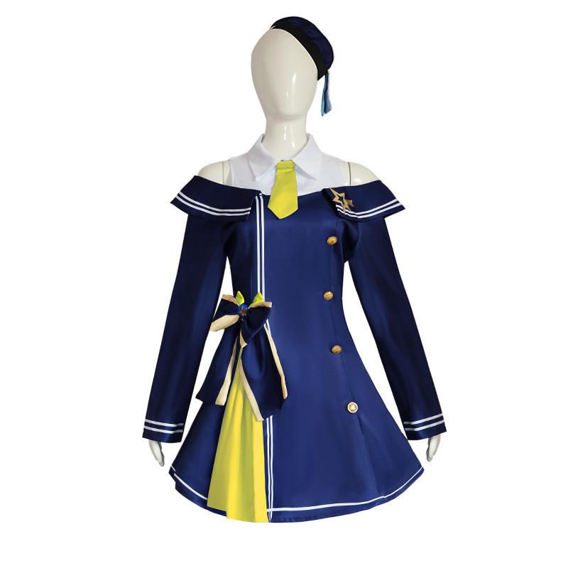 Vibrant Polyester Anime Cosplay Costume For Game Characters In Multiple Colors