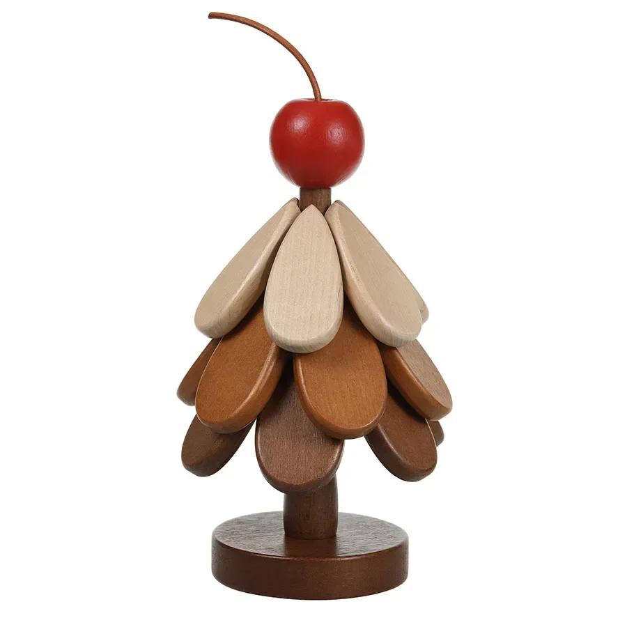 Christmas Tree Wooden Insulation Mat – Heat-Resistant Pot Mat for Dining Table & Holiday Home Decor