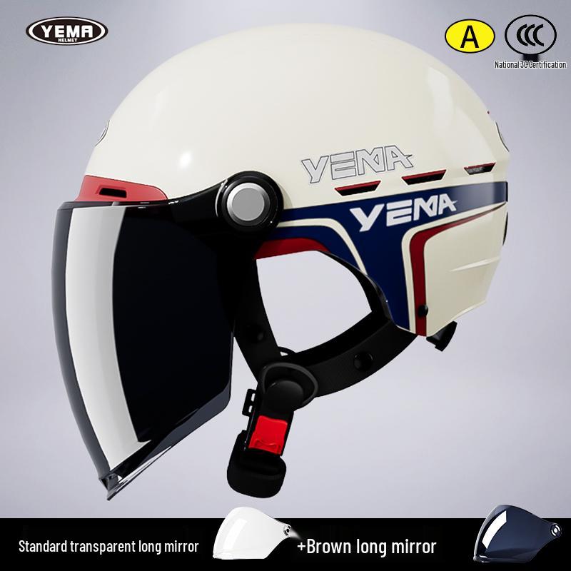 Wild Horse 3C Certified Summer UV Protection Half Helmet - Breathable Electric Motorcycle Helmet for Men Women One Size
