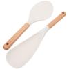 2 Pcs Heat Resistant Silicone Rice Spoon Duckbill Spatula Kitchen Rice Scooper Wear Resistant Reusable Rice Paddle Compact