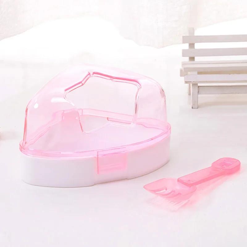 1pc Pet Hamster Box Bath Sand Room House Bathroom Cage Box for Hamster Mouse Toilet for Small Animal Pets Supplies