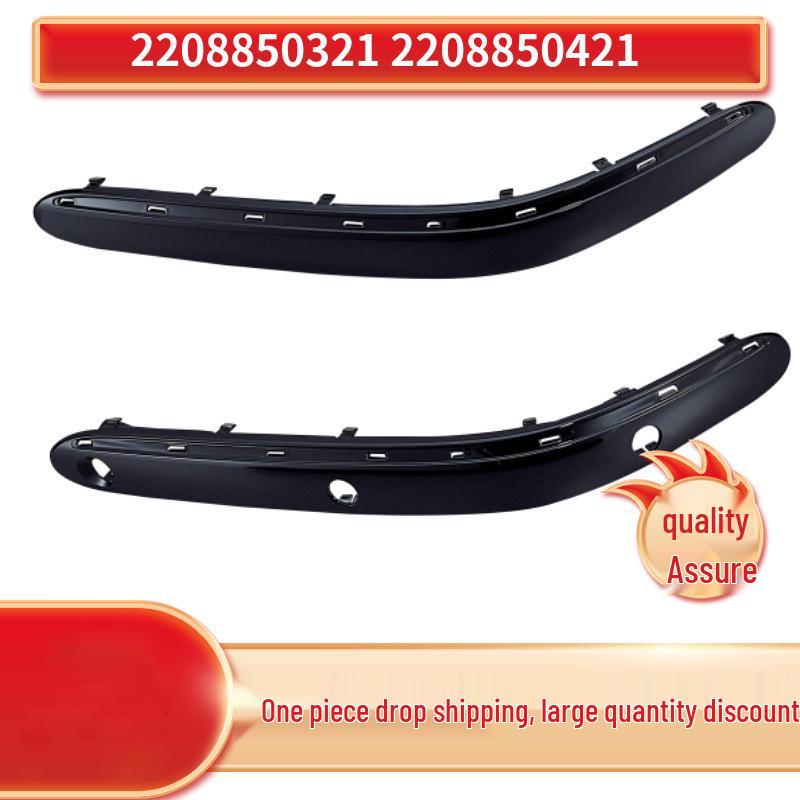 Front Bumper Trim with Radar Holes for Mercedes-Benz S-Class W220 S350 etc.