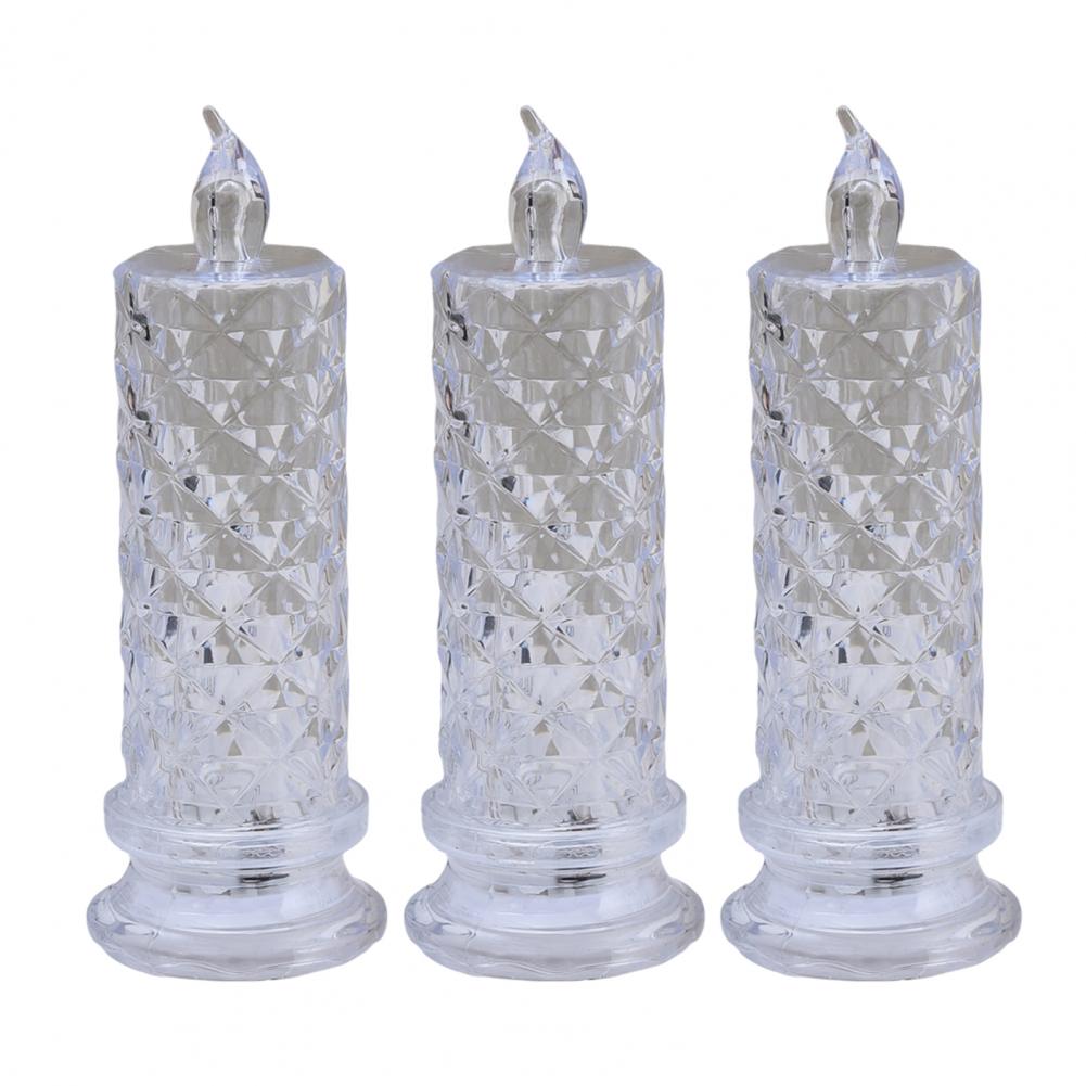 Led Candle Set for Kids Flameless Led Candles for Valentine's Anniversary Wedding Decor Battery Operated Table Decor