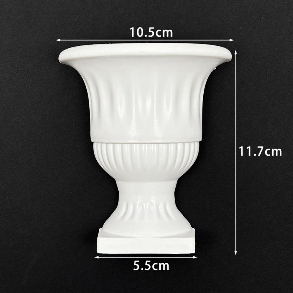 New French Oil Painting Half Wall Vase Hand-Painted DIY Half Wall Flower Pot White Wall Mounted Vase Floral Arrangement