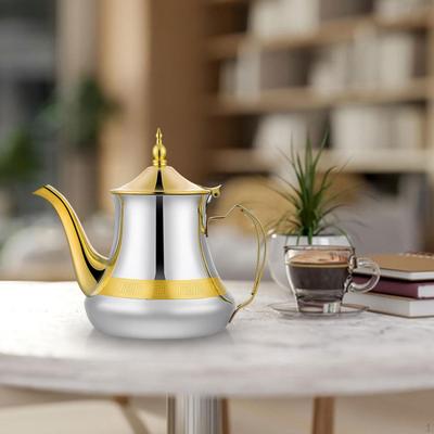 Stainless Steel Teapot Coffee Pot Multifunctional with Lid Beverage Jug Infuser Tea Kettle for