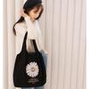 Daisy Canvas Shoulder Bag Student Handbag Women Small Shopping Bag Girl Flowers Casual Tote Bag