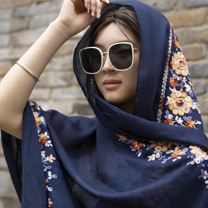 Shawl for Women In Summer Ethnic Style Sunscreen Boho Printed Scarf Dual-purpose Beach Big Scarf