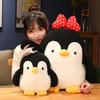 Adorable Stuffed Couple Penguin Dolls Lovely Animal Penguin Plushie Pillow Cute And Charming Hug Playthings designed for Children Girls Birth Date