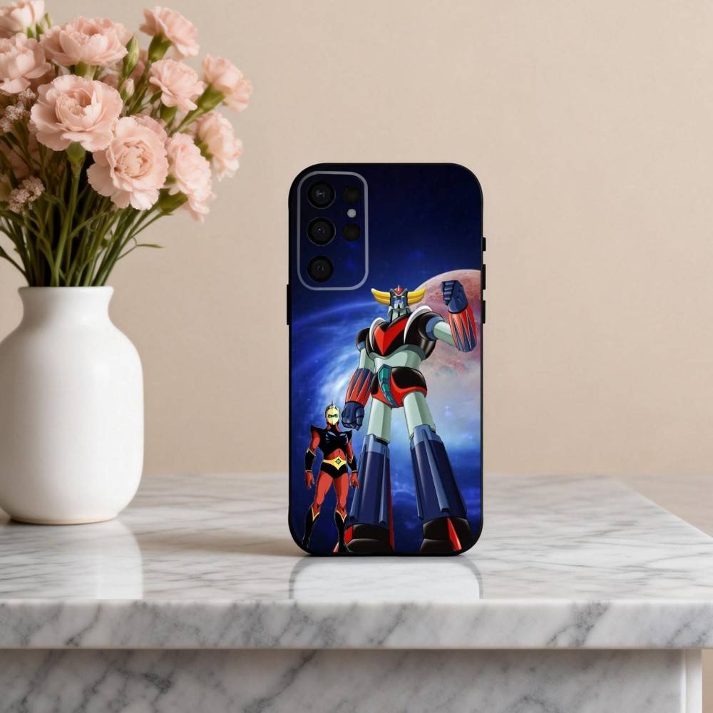 

Animation UFO R-Robot-T G-Goldorak-K Phone Case For Samsung S25,24,23,22,30,21,10,9,Ultra,Plus,Lite,FE,4,5 G Soft Black Case Samsung S22plus5G