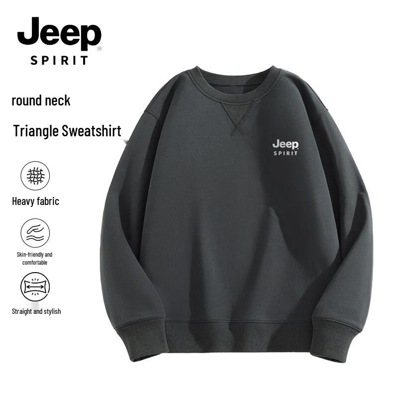 JEEP SPIRIT Men s American Trendy Pullover Sweatshirt 4XL