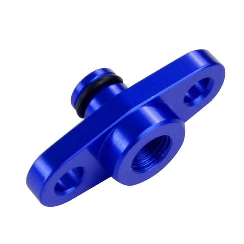 Hochwertiger 1/8 NPT Kraftstoffleisten-Druckregler-Adapter Blau für NISSAN TOYOTA SUBARU
