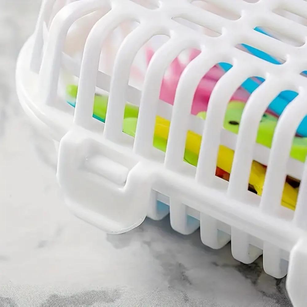 2pcs Japanese-style Dishwasher Small Items Basket White Cutlery Cleaning Basket Chopstick