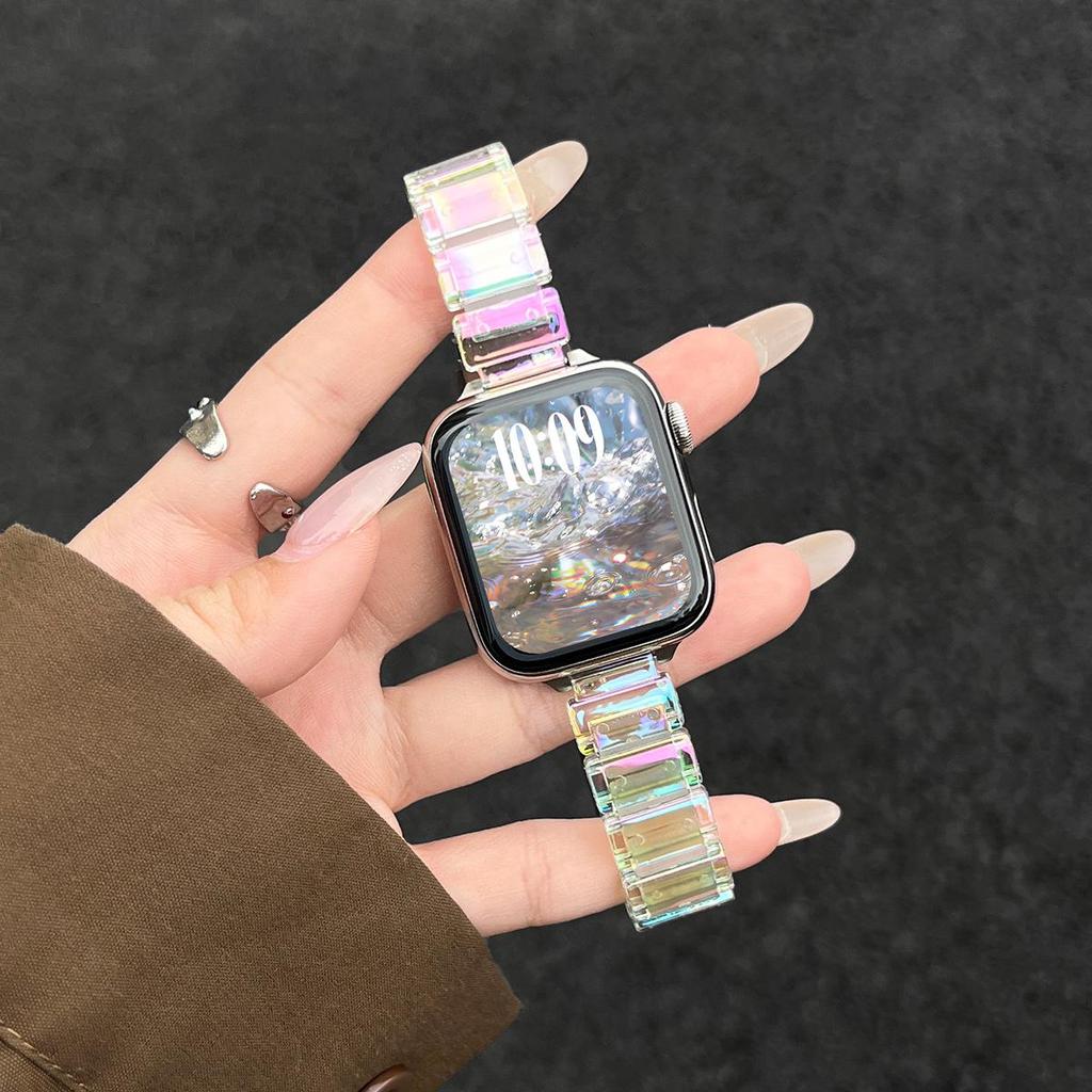 Compatible with Apple Watch S11: New Summer Strap - Resin & Silicone S10/S9 Bands with a Premium Feel