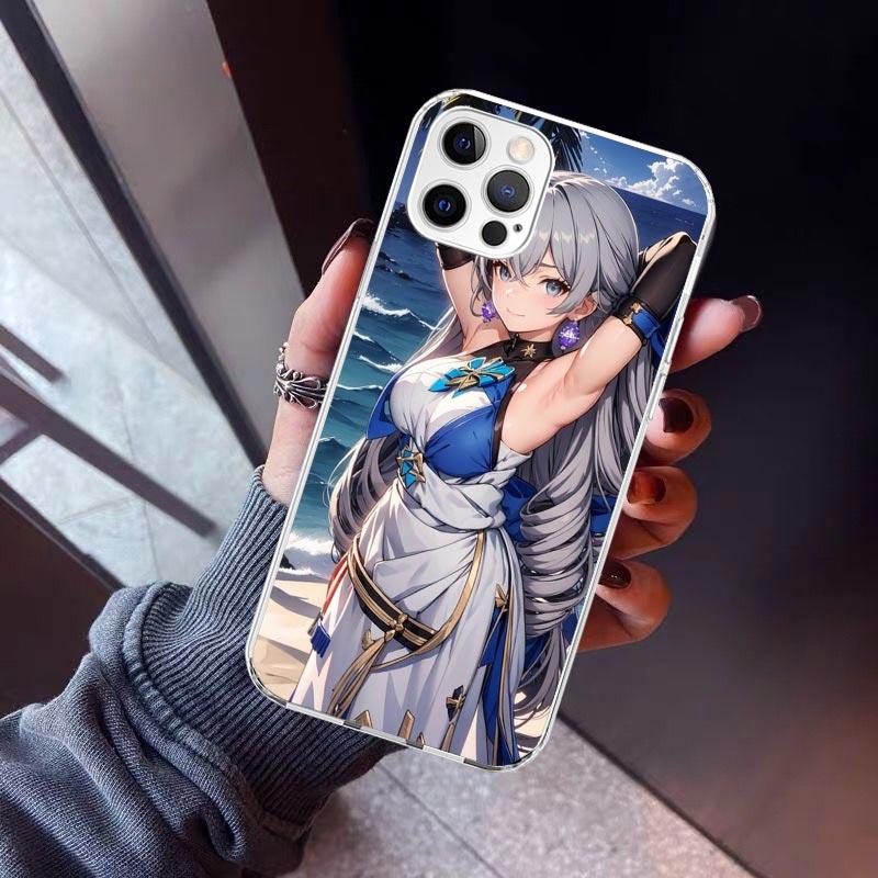 Honkai Star Rail Bronya Rand Phone Case For iPhone 17 Air 11 13 Mini 14 15 Plus 16 12 Pro Max 16E SE 7 8 Pattern Soft TPU Back C