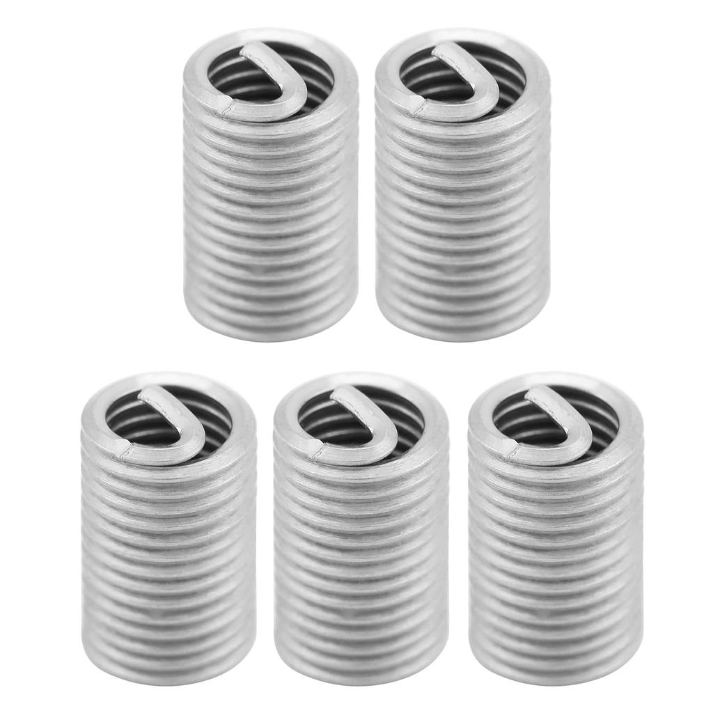 Gewindereparatureinsatz, 50 Stück SS304 Edelstahl Drahtwendel Helicoil Gewindereparatureinsatz Sortimentskasten M6 x 1,0 x 3D Länge