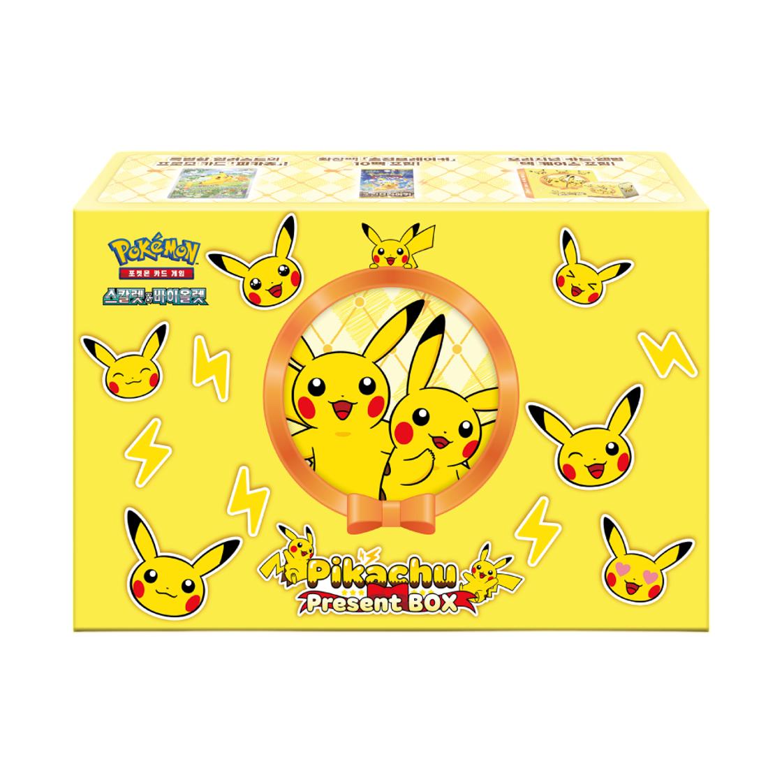 Pokemon TCG Scarlet & Violet Pikachu Present Box Box (Korean Ver.) ONE SIZE