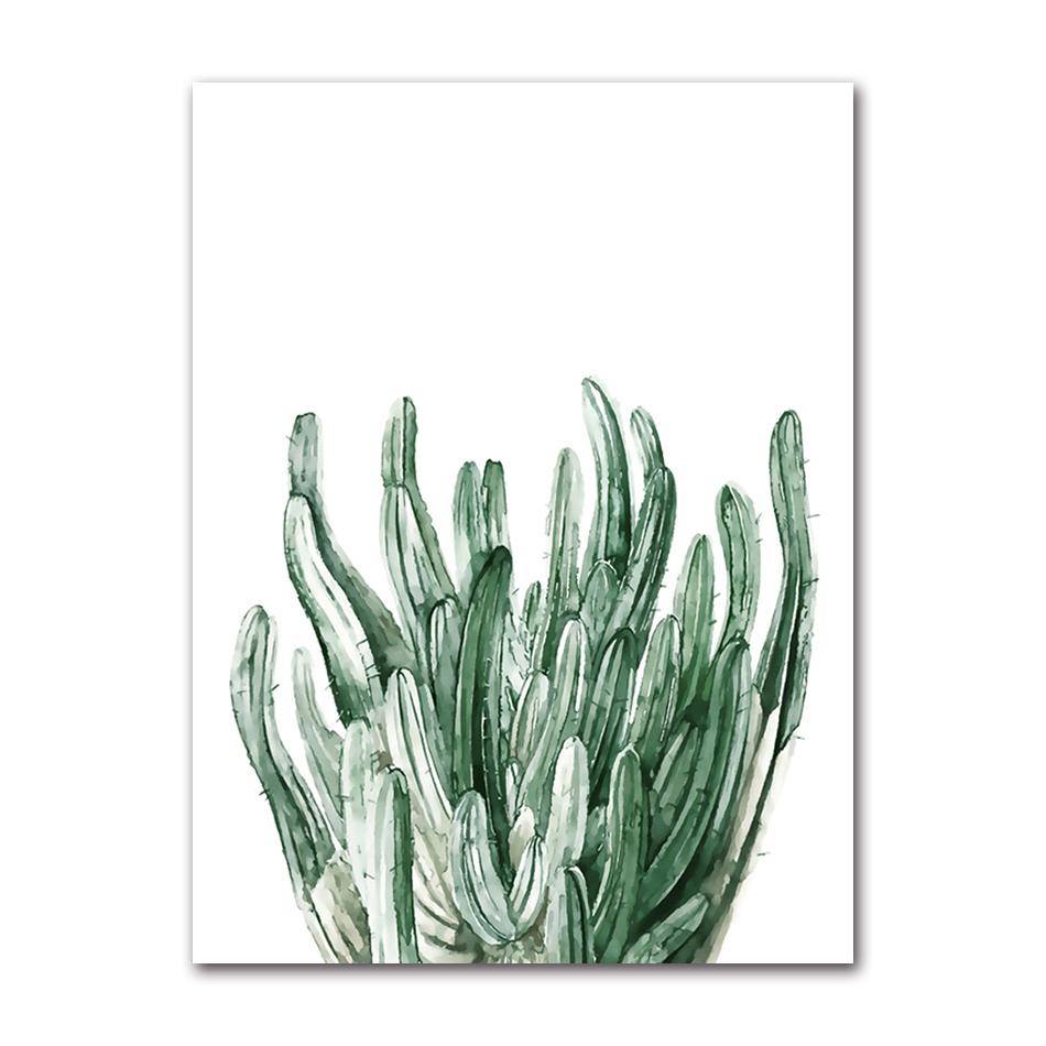Picture Wall Art Canvas Paintings Home Decoration Nordic Art Tropical Plants Scandinavian Poster Green Leaves Decorative