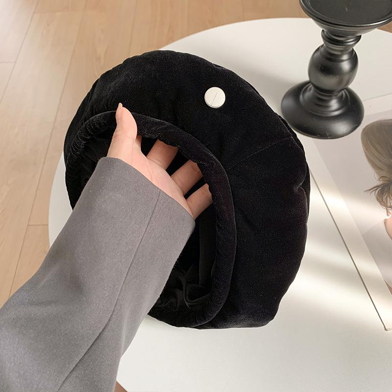 

Корейская версия универсальной шляпы художника Bei Lei с большим обхватом головы и маленьким лицом, ретро нишевая шляпа M（56-58cm）