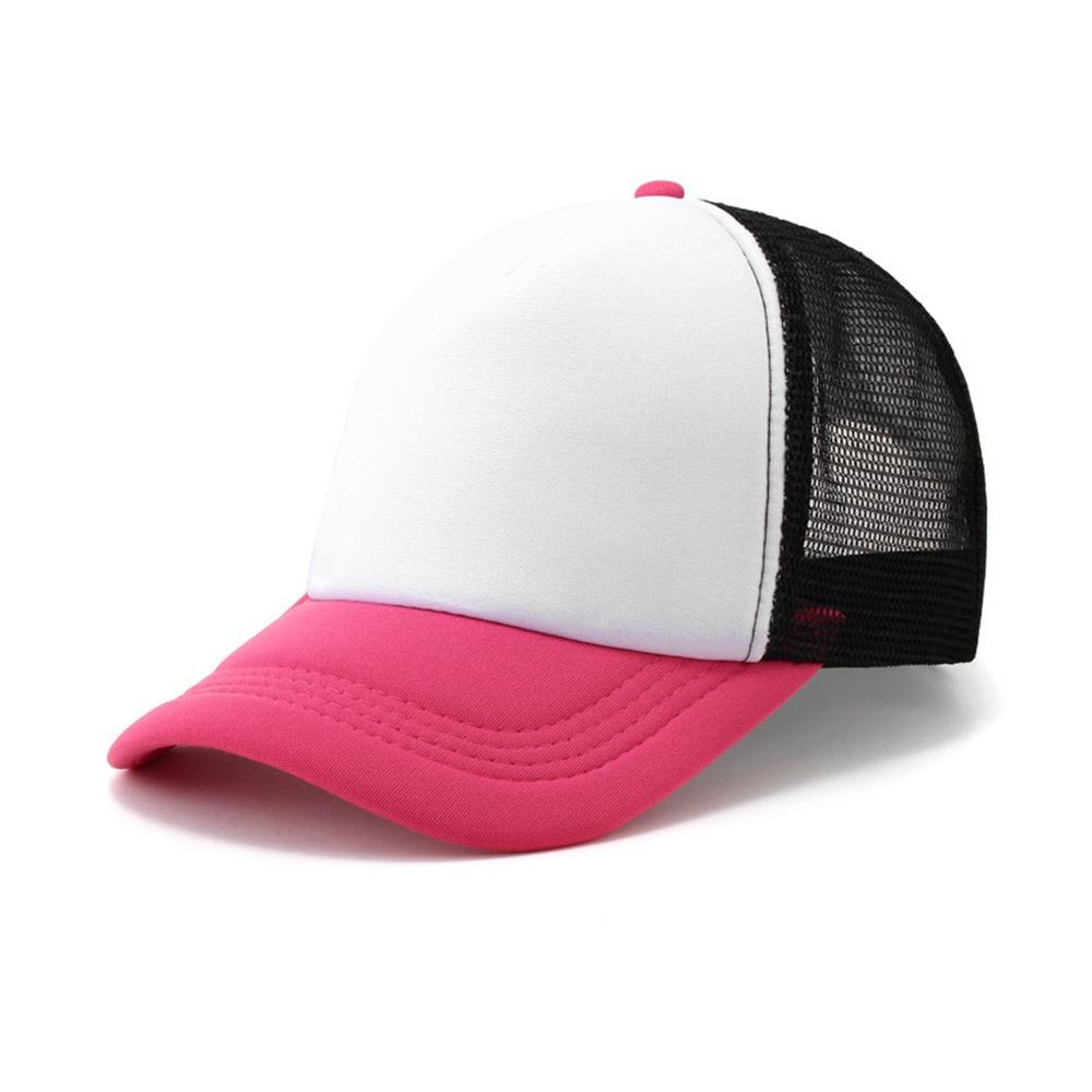 Fashion Spong Mesh Baseball Cap Breathable Adjustable Peaked Cap Wide Brim Sunscreen Hat Outdoor Sports
