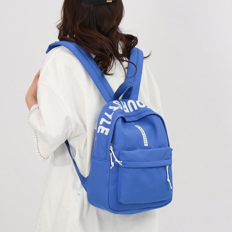 IELGY Rucksack Damen Großraum Computertasche Student Trend Mode Buchstaben Einfacher Rucksack