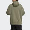 Adidas Originals Geprägtes Kleeblatt-Hoodie Herren Hoodies Militärgrün GT7300