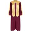 Unisex Choir Robe Halloween Costume V Neck Long Sleeve Color Block Zipper Gown Theme Party Wear