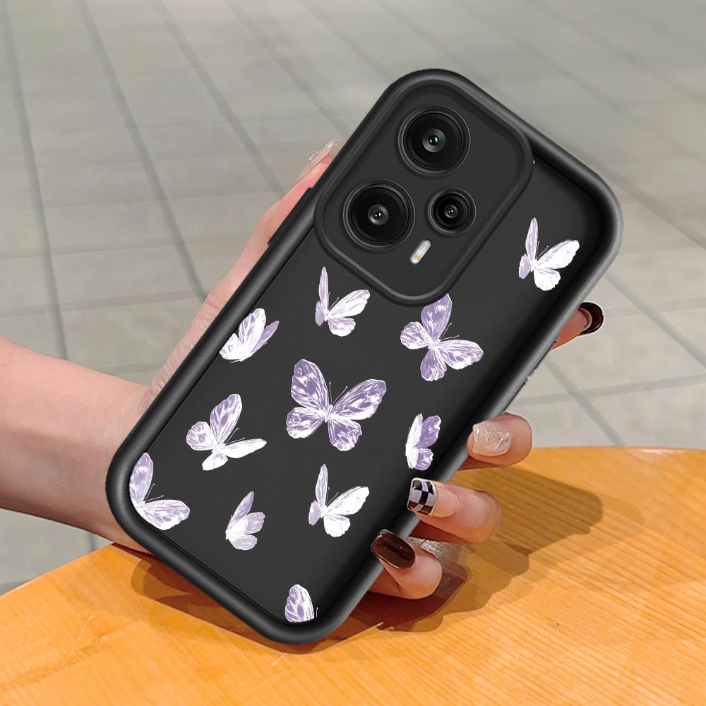 Soft Silicone Square Ladder Printing Pattern Phone Casing Full Cover Camera Shockproof Protection Rubber Case for Xiaomi Redmi