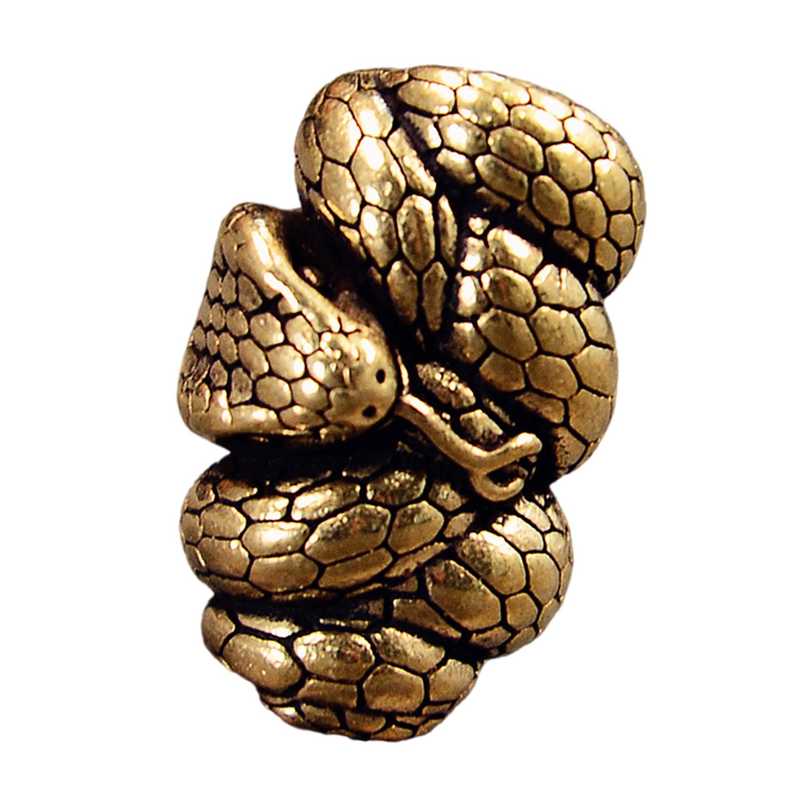 

Змеиные латунные бусины Набор для изготовления украшений своими руками Винтажные аксессуары для рукоделия для браслетов ожерелий Унисекс подарок жёлтый