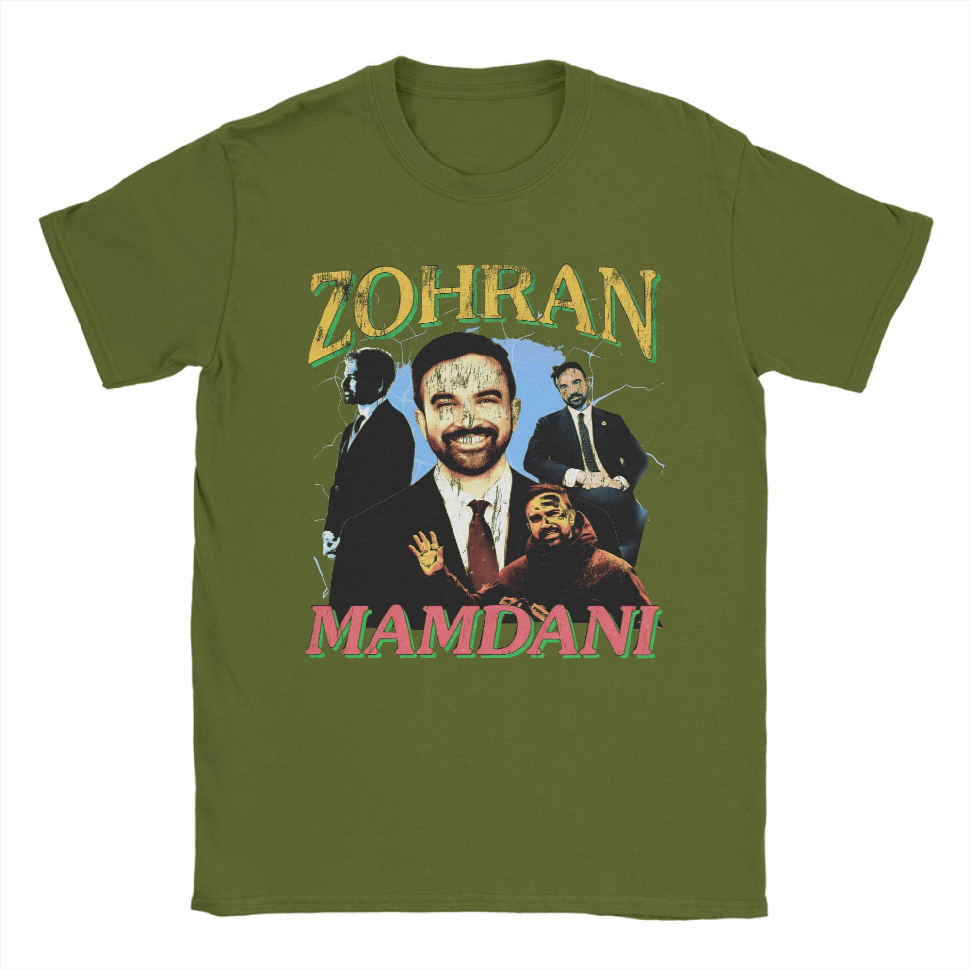 

Zohran Mamdani T-Shirt Summer 100% Cotton T Shirts For Couple Hip Hop Casual Tshirt Short Sleeve Y2K Funny Tops 3XL