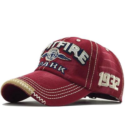 SPARK Alphabet Washed Cotton Baseball Cap Male and Female Alphabet Embroidered Cap Sunshade Sunscreen Cap