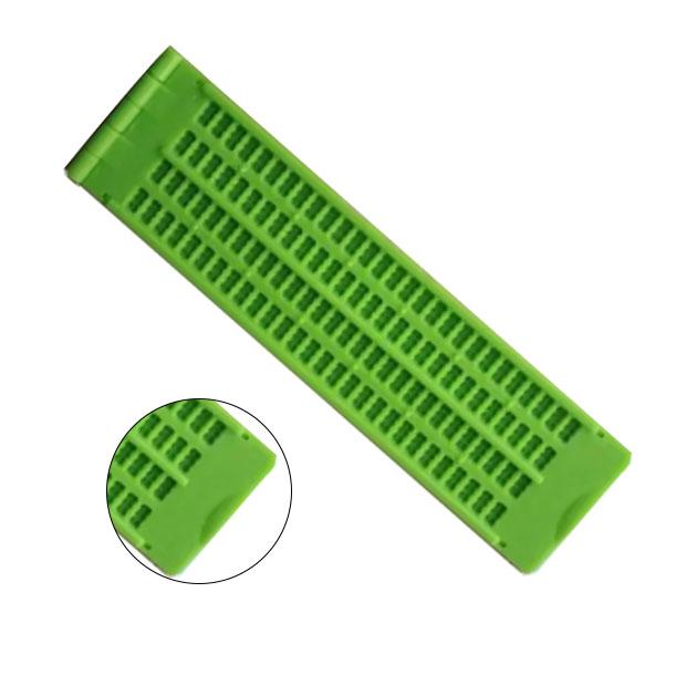 Punktskrift Skrivetavle 4 Linjer 28 Celler Sterk Plast Bærbar Punktskriftstavle for Blinde L