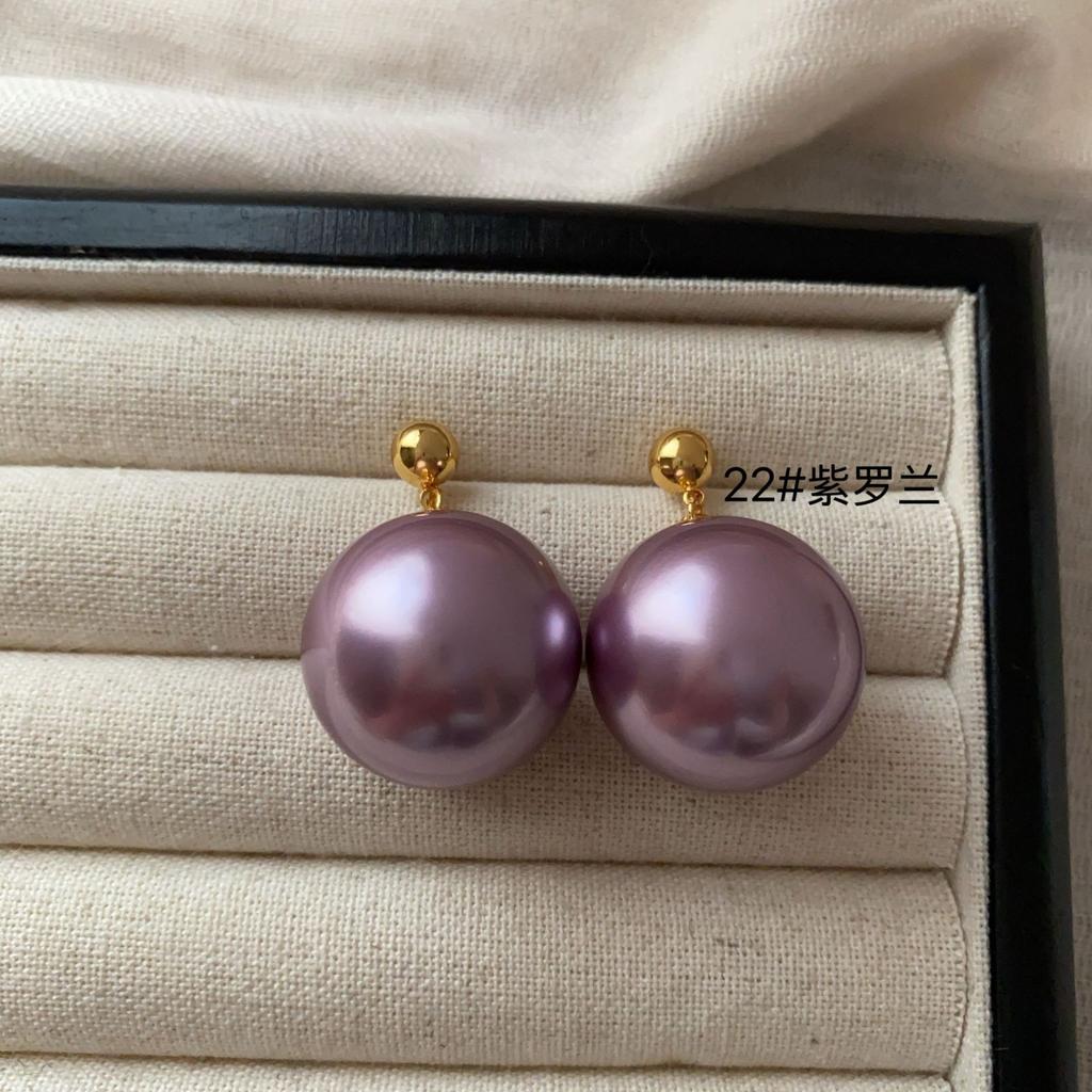Simple Pearl Earrings Large Earrings Stud Earrings Versatile Fashion Women High-End Celebrity Temperament Light Luxury Earrings