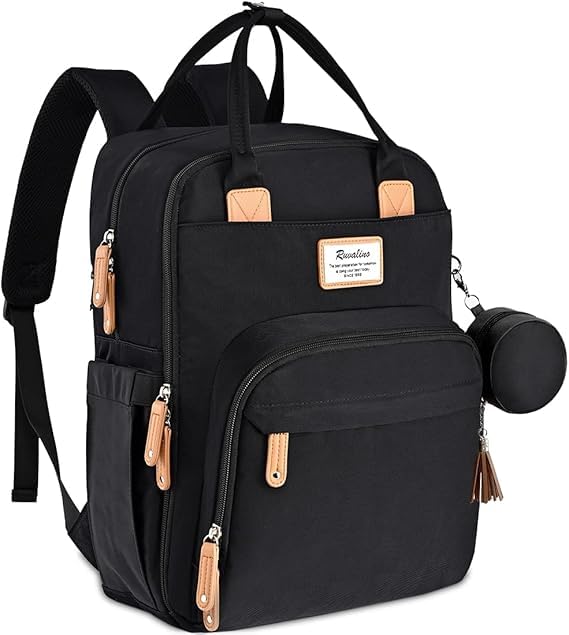 

Mom Bag Capacity 19 Thermal For Multipurpose Travel Baby Black [RUVALINO] Mother s Bag, Mother s Backpack, (Великі / Кишені), Чоловічі, Жіночі, чорний