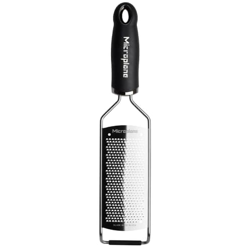 Microplane Gourmet Series Zester, MP-053, Officially Imported, Includes Original Recipe, 31.5 x 6.6 x 3.2 cm, Black