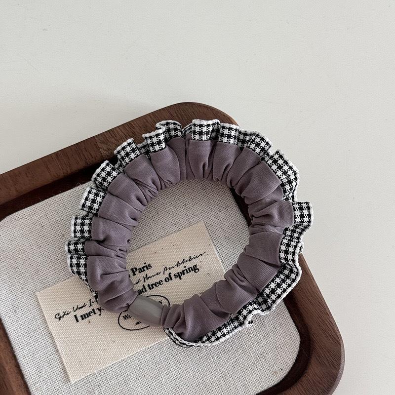 

7Pcs 2026 New Korean Version Coffee Colored Lace Headband Women Sweet Maruko Head Rope Love Girl Versatile Hair Accessories