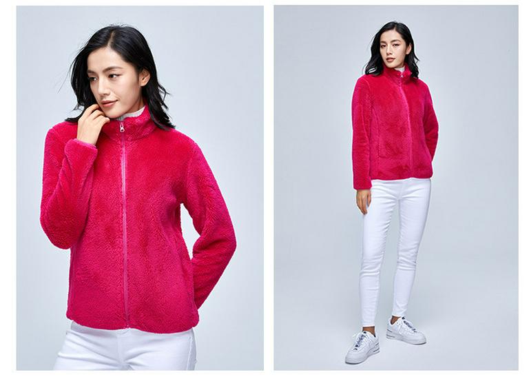 Unisex Lambswool Jaquette: Stand Collar Polar Fleece Coat for Autumn and Winter