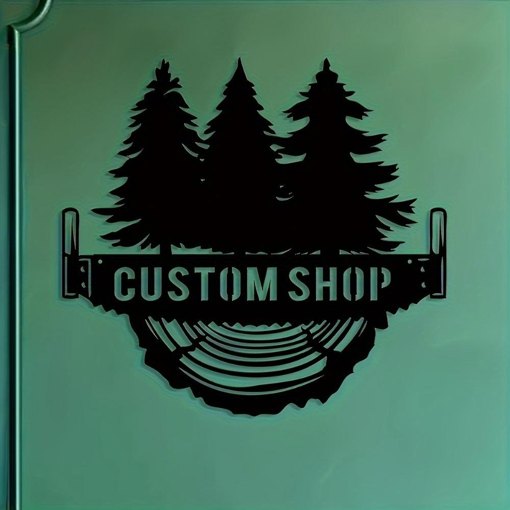 Pine Tree Metal Wall Art Premium Heat Resistant Paint Indoor Outdoor Garden Decor Sign