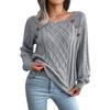 Europe and The United States Women's Fall and Winter Loose Casual Square Neck Pin Buckle Twist Knit Pullover Sweater