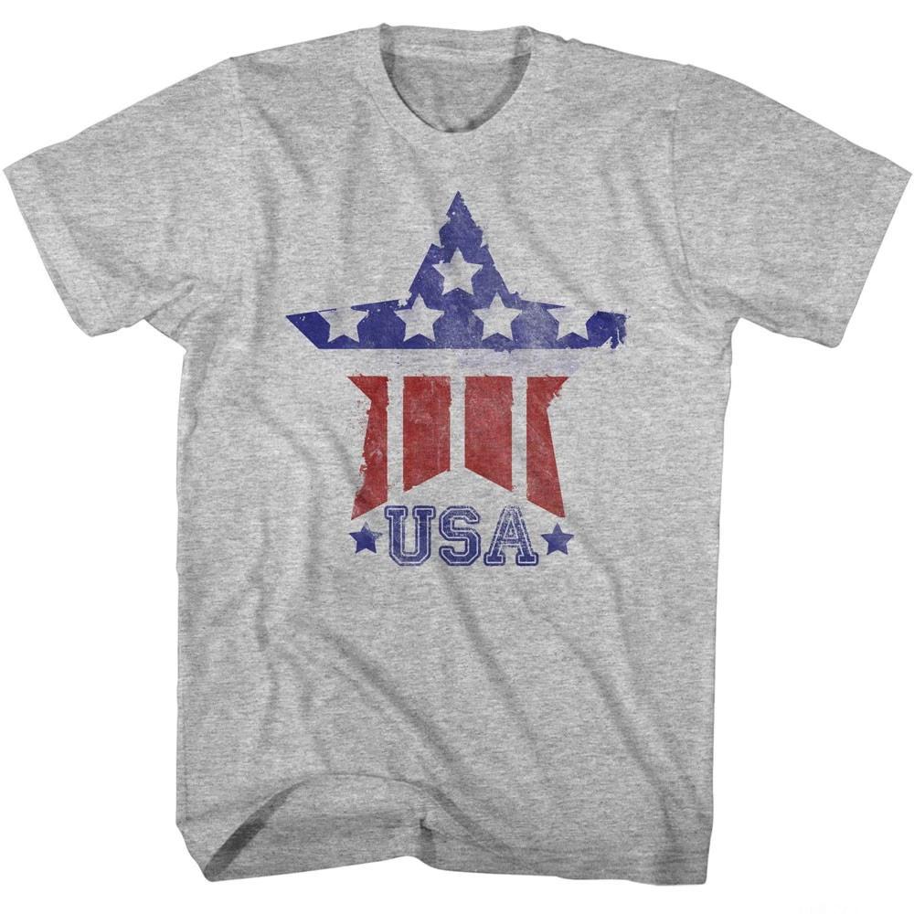 USA Patriotic Star Stripes Men s T shirt M