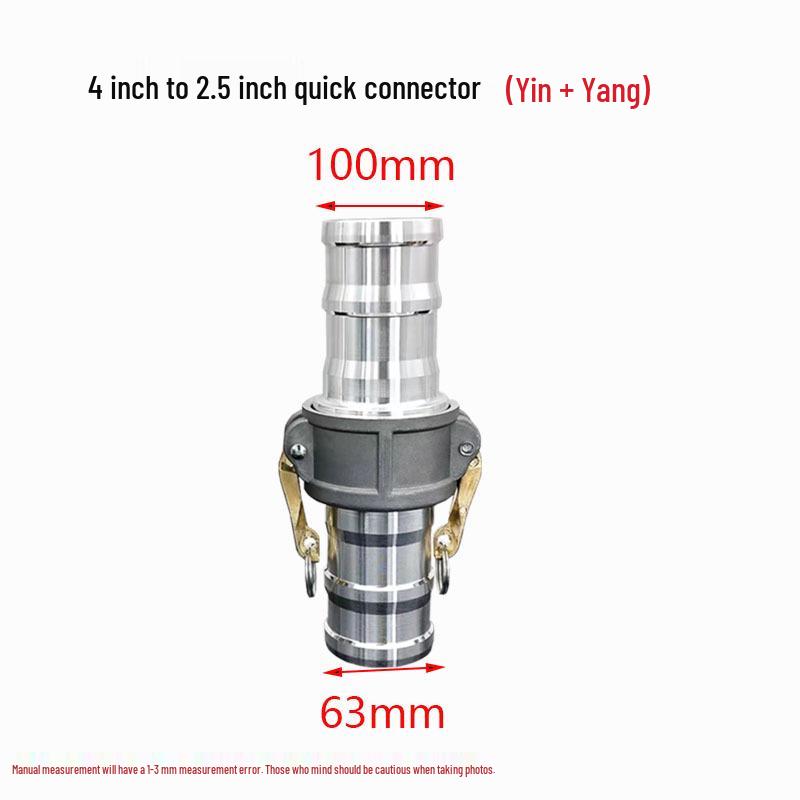 Aluminum Alloy Type C Male & Female Quick Coupler Hose Fittings with Reducing Lever