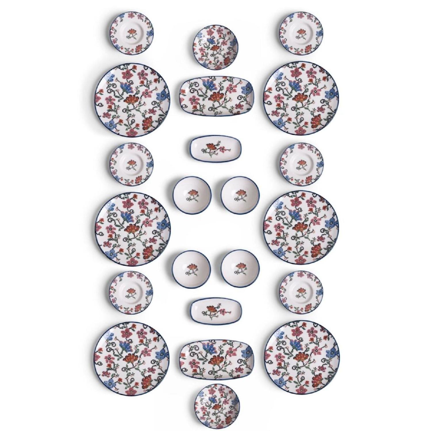 

22 Piece Piraye Breakfast Set For 6 Persons Porcelain New белый