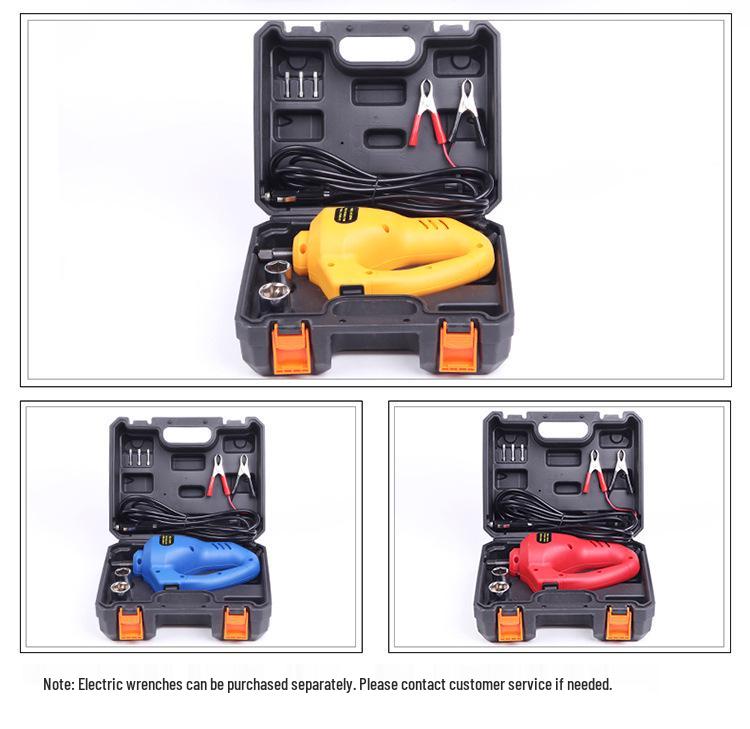 12V Electric Car Jack & Wrench Tire Change Kit - Plugs Into Cigarette Lighter