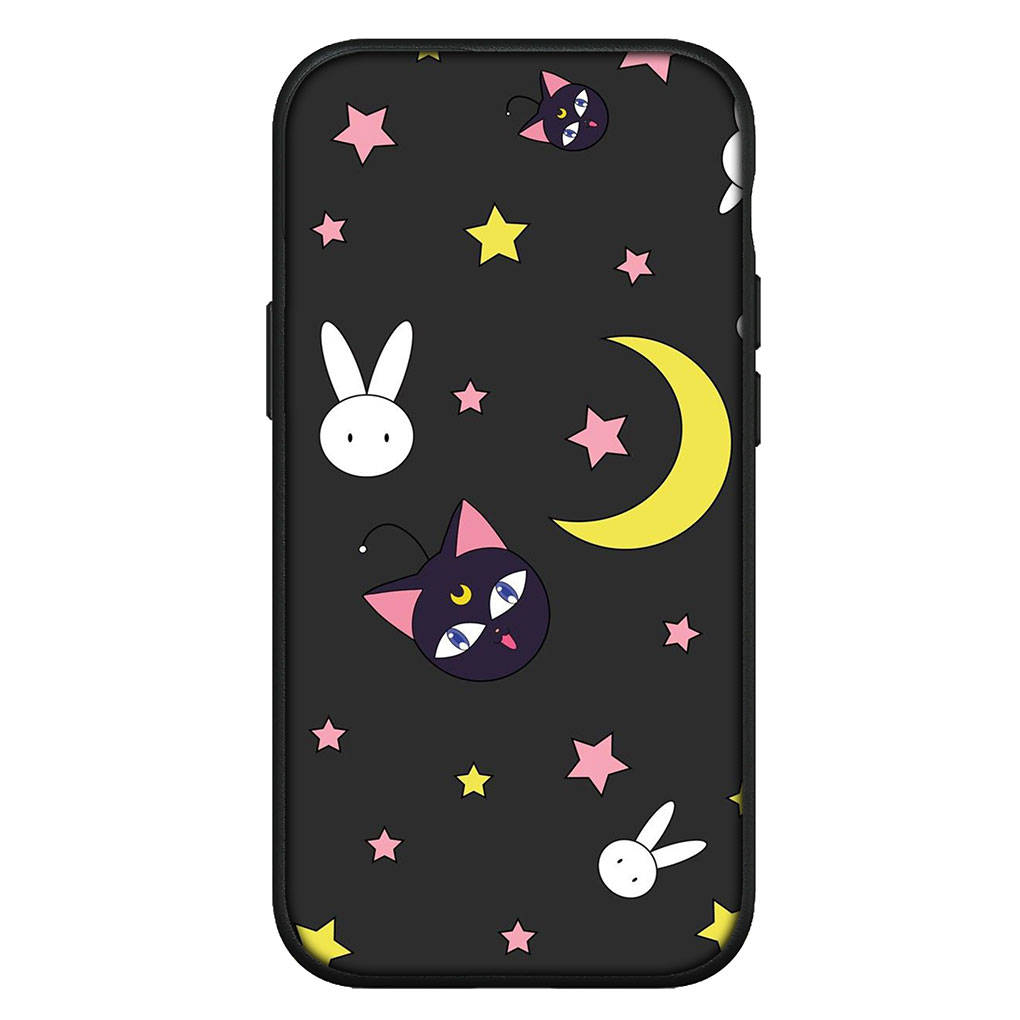 Cover for iPhone 16 15 Xiaomi Redmi Note 14 13 12 11 Pro Max X 8 9 16e Samsung Galaxy S25 S24 S23 Moto OPPO Huawei Girl Sailor Anime Moon Phone Case