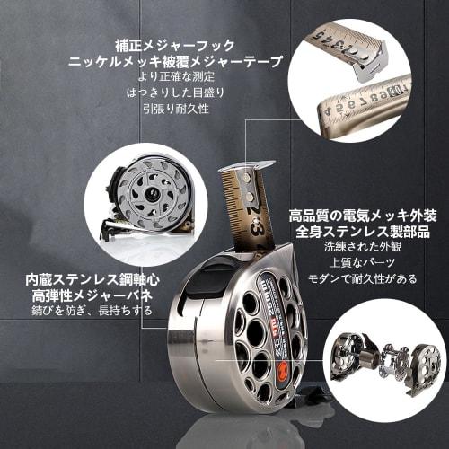 [Limited Edition] 3m/5m Measuring Tape Measure with Stainless Steel Body and Titanium Band, Easy-to-Read Graduations, High-Precision, Stainless Steel