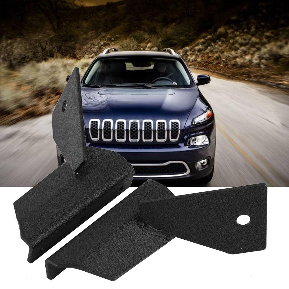 1 Pair Car A Pillar Windshield Mount LED Working Light Bar Bracket for Jeep Cherokee XJ