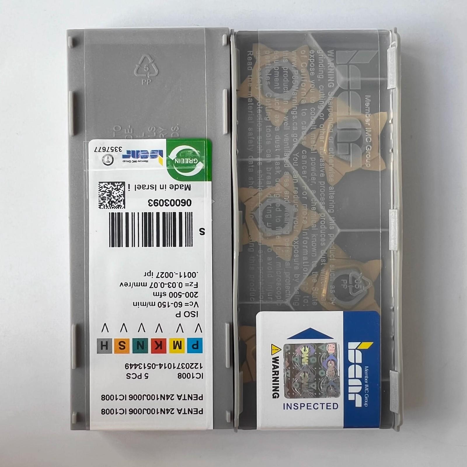 

ISCAR / PENTA24N100J006 IC1008 / Industrial indexable Carbide Inserts 5 Pcs