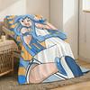 Squid Girl Throw Lightweight 240g Flannel Blanket Soft Skin-friendly for Summer Cooling